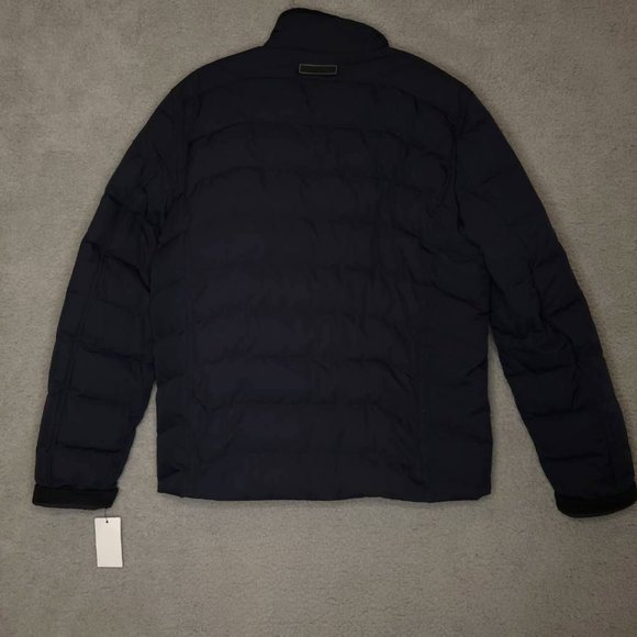Marc New York Mens Carlisle Puffer Jacket Blue Waist Length Pockets Zipper M New - Picture 2 of 9